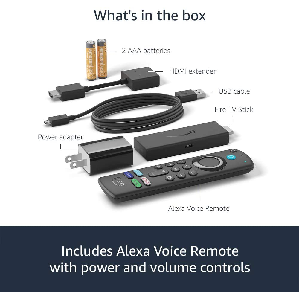 Fire TV Stick 3era Generación con Alexa Voice Remote (incluye controles de TV) | Dispositivo de streaming en HD