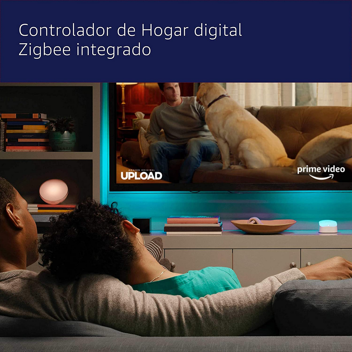 Amazon eero 6 Sistema Wi-Fi 6 de malla de triple banda con hub de smart home Zigbee incorporado (1 router eero 6 + 1 extensor eero 6)