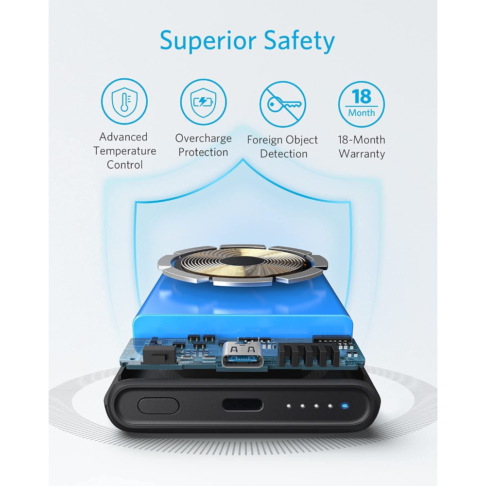 Anker PowerCore Magnetic 5K Power Bank para iPhone 12 al 16