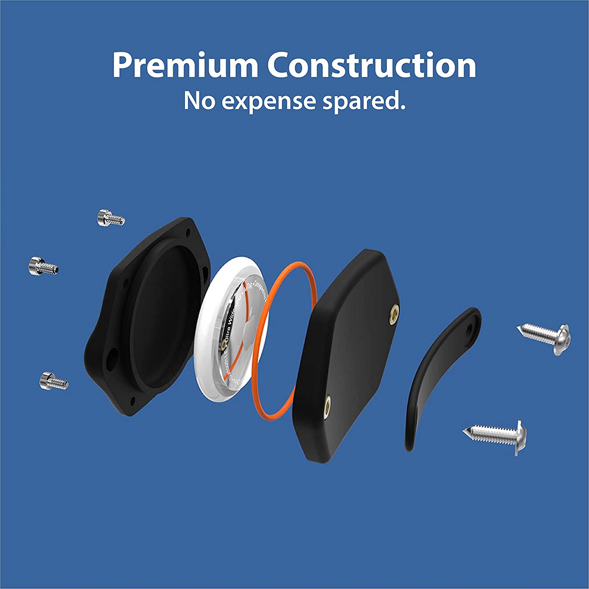 TagVault Pet Case para Apple AirTag Montaje para Collar de Perro y Gato Impermeable