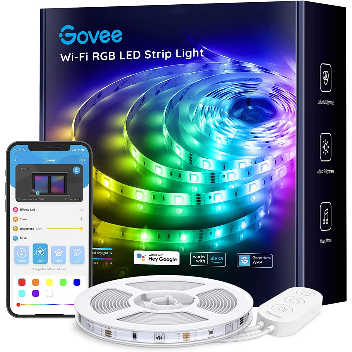 Govee RGB Classic Tira Led WiFi compatible con Alexa y Google
