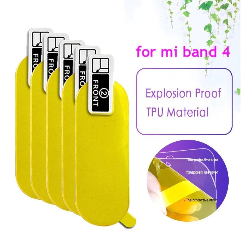 Kit de 5 Micas para Pantalla de Xiaomi Mi Band 4 / 5 Película Protectora Hidrogel - TecnoMarket