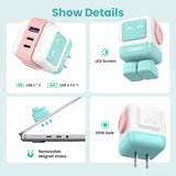 UGREEN Uno 65W Cargador USB-C 3 Puertos Robot GaN