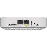 Netgear LM1200 Módem 4G LTE, vista de puertos (SIM, LAN, WAN, alimentación, reinicio)