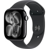 Apple Watch Series 11 GPS con Caja de Aluminio Jet Black de 46 mm y Correa Deportiva Negra M/L