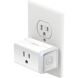 Kasa Smart Plug Mini con monitoreo de energía, Enchufe Wi-Fi funciona con Alexa, Google Home e IFTTT