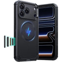 ESR iPhone 17 Pro Cyber Tough Magnetic Case con MagSafe y Control de Cámara Protección Grado Militar 7X