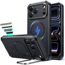 ESR iPhone 17 Pro Cyber Tough Magnetic Case con Stand, MagSafe y Control de Cámara Protección Grado Militar 7X