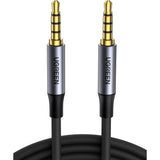 UGREEN Cable de Audio de 3.5mm trenzado de 4 polos Hi-Fi TRRS Jack Blindado Macho a Macho 1 Metro