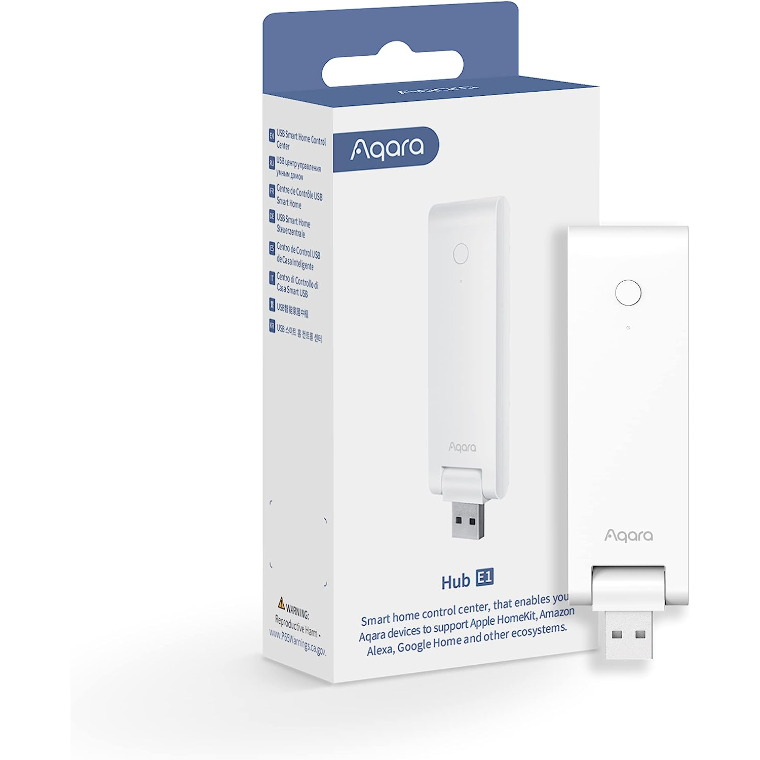 Aqara Smart Hub E1 Alimentado por USB-A, Zigbee 3.0, compatible con HomeKit, Alexa, Google Assistant, IFTTT