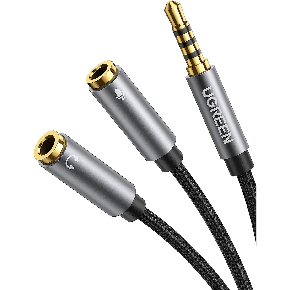 3.5mm Macho A 2 Puertos De Audio Hembra Auriculares Para Auriculares 2