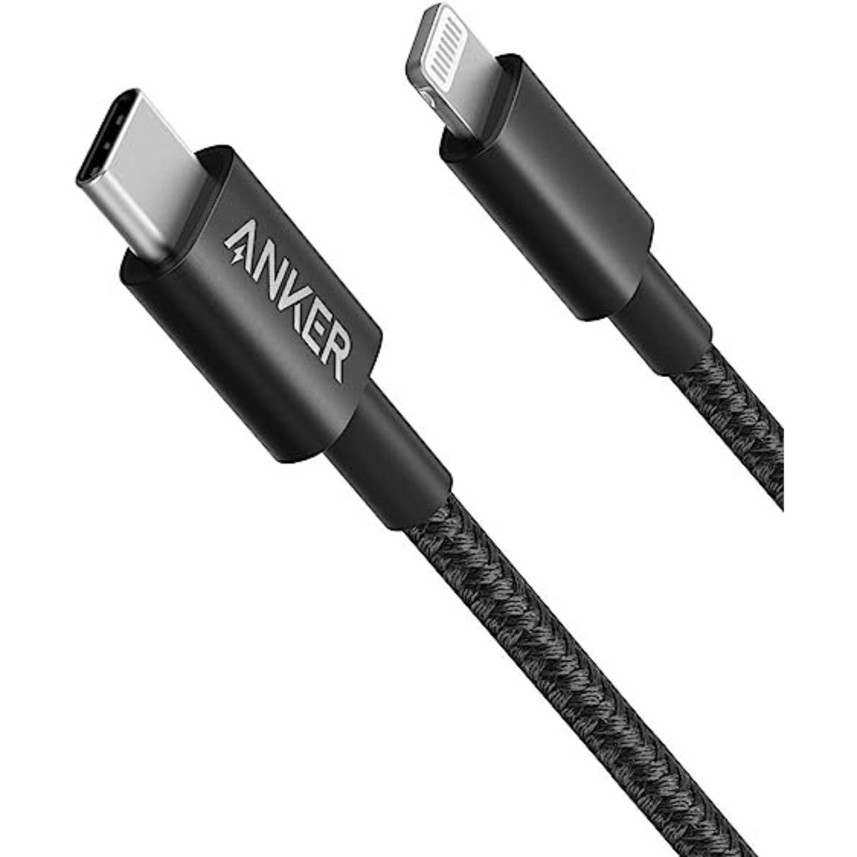 Anker 331 Cable USB-C a Lightning Nylon Certificado Apple MFi 1.8 Metros Negro