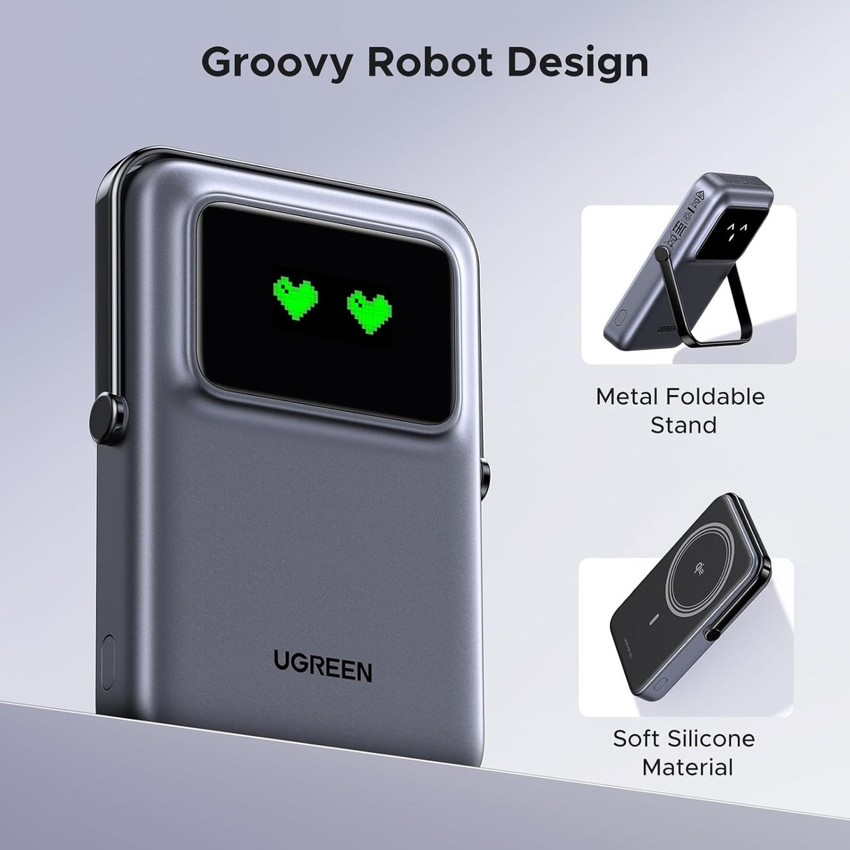 UGREEN Uno MagSafe Wireless Power Bank 10000mAh 15W Qi2 para iPhone 12 al 16 Series