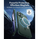 ESR iPhone 17 Classic Hybrid Case con MagSafe y Control de Cámara Protección Grado Militar Esmerilado