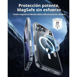 ESR iPhone 17 Pro Classic Hybrid Magnetic Case con MagSafe y Control de Cámara Protección Grado Militar