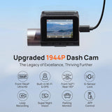 70mai Dash Cam A510 1944P+1080P Grabación Dual para Carro ADAS + Cámara Trasera RC11 + 64GB MicroSD