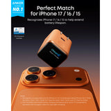 Anker Nano Cargador Inteligente 45W GaN iPhone 17/16/15 Series