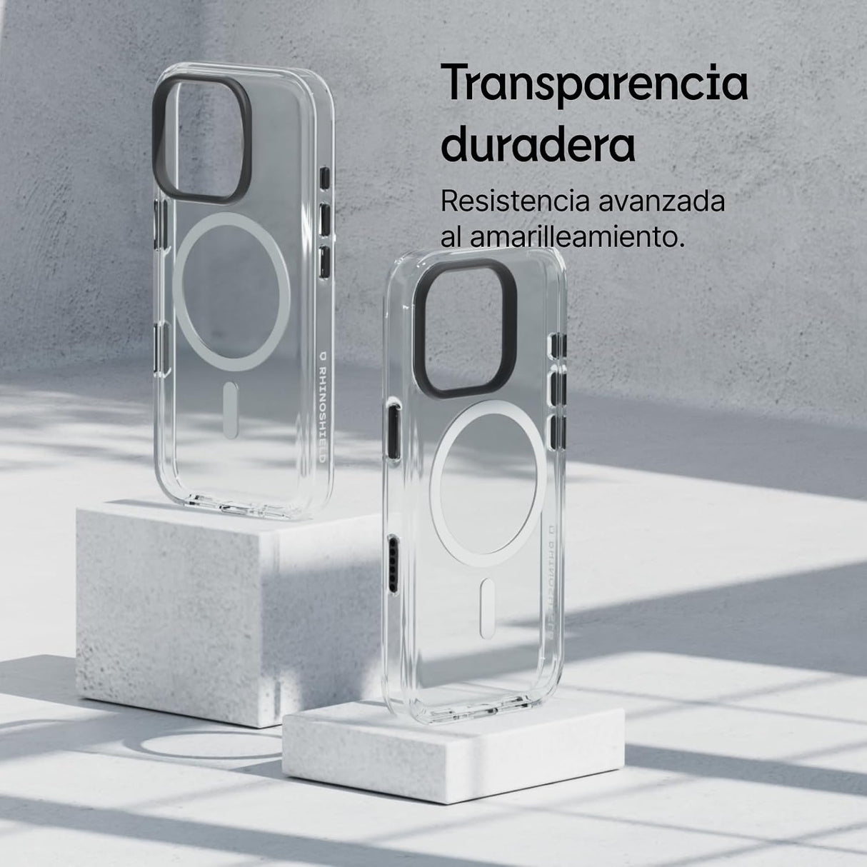 RhinoShield Clear MagSafe Funda Transparente para iPhone 16 Pro, Antiamarilleo, Anti-Golpes Grado Militar