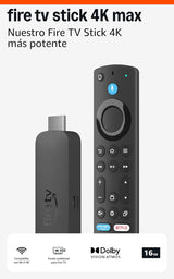 Amazon Fire TV Stick 4K Max (Fire OS - Android) | Dispositivo de streaming con Wi-Fi 6E y fondo ambiental