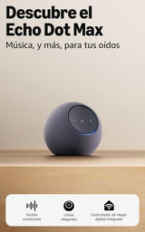 Nuevo Amazon Echo Dot Max: altavoz Alexa con sonido envolvente y controlador de Hogar digital integrado
