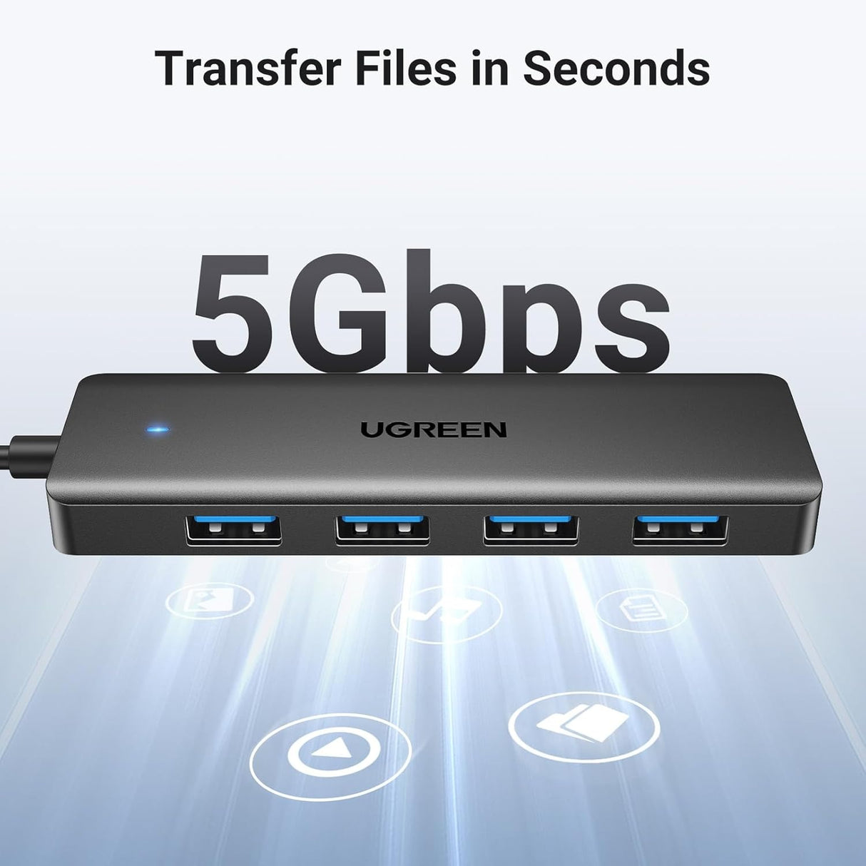 UGREEN Hub USB 3.0 4 Puertos USB-A Cable 0.15m