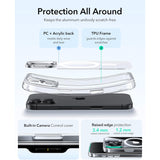 ESR iPhone 17 Classic Hybrid Magnetic Case con Stand, MagSafe y Control de Cámara Protección 3x