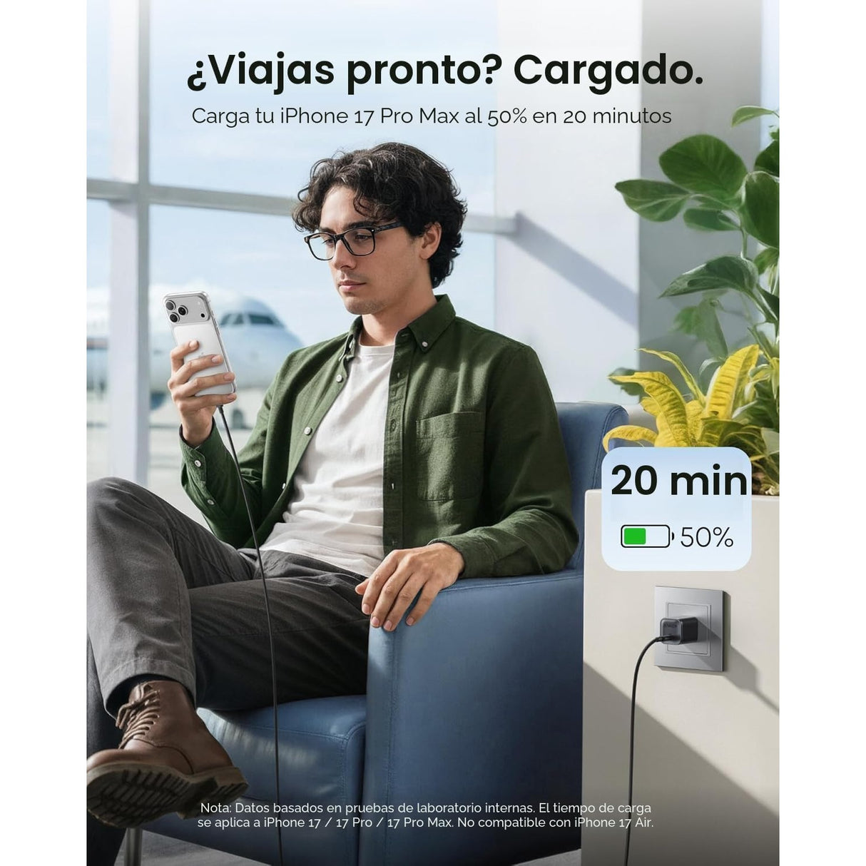Anker Nano Charger 45W Cargador Rápido para Apple, Samsung y más