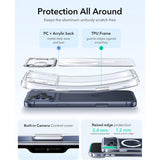 ESR iPhone 17 Pro Classic Hybrid Magnetic Case con Stand, MagSafe y Control de Cámara Protección 3x