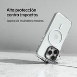RhinoShield Clear MagSafe Funda Transparente para iPhone 16 Pro, Antiamarilleo, Anti-Golpes Grado Militar