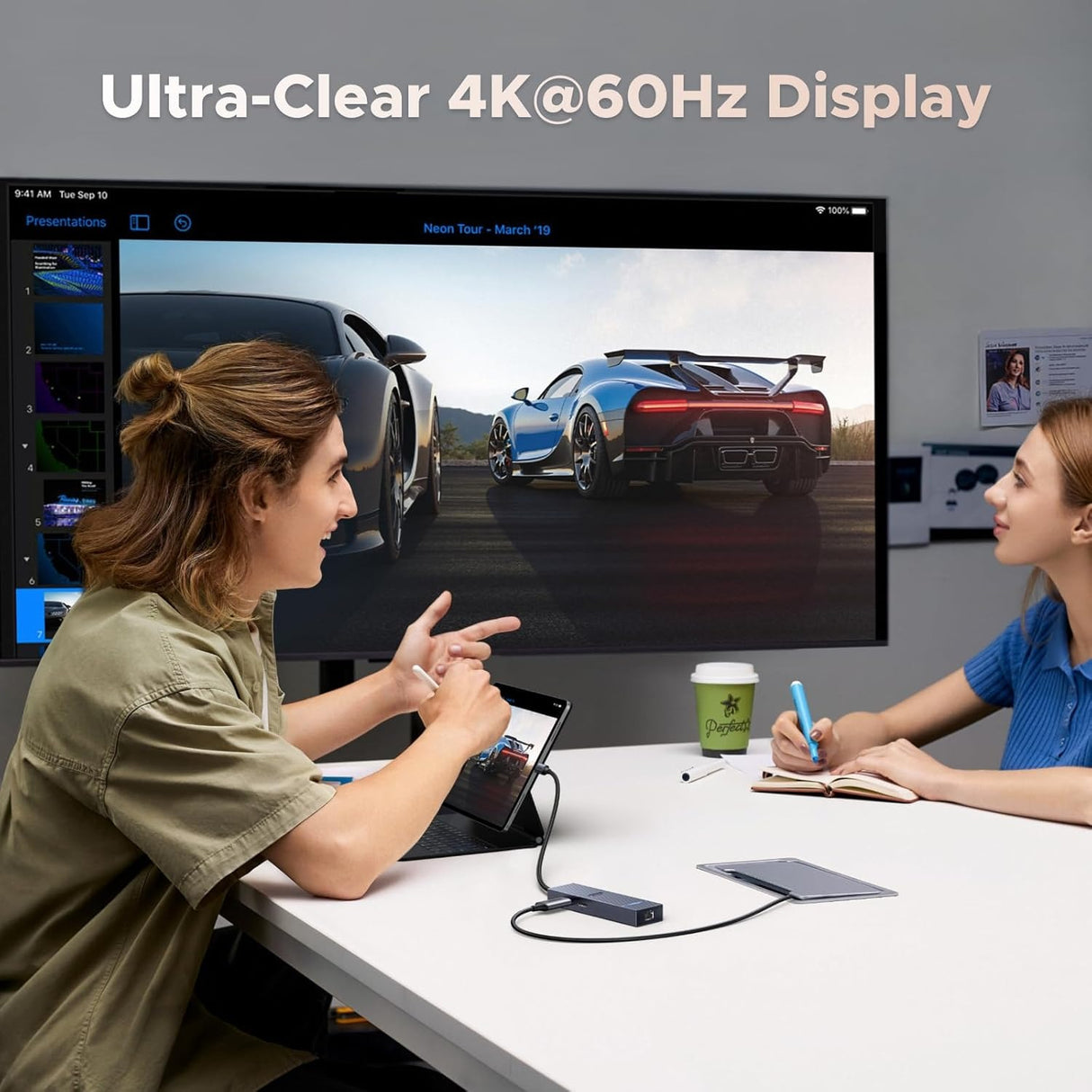 UGREEN Revodok Pro HUB 6 en 1 USB-C Gigabit Ethernet con 4K 60Hz HDMI 100W Puerto PD