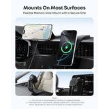 Anker Nano Wireless Car Charger MagSafe Qi2 15W con Adaptador y Cable para iPhone 12 al 17 Series