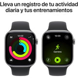 Apple Watch Series 11 GPS con Caja de Aluminio Gris Espacial de 46 mm y Correa Deportiva Negra M/L