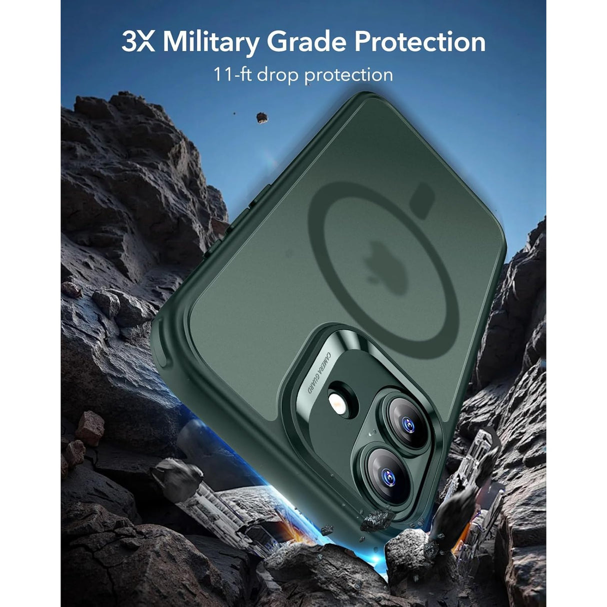 ESR iPhone 17 Classic Hybrid Case con MagSafe y Control de Cámara Protección Grado Militar Esmerilado