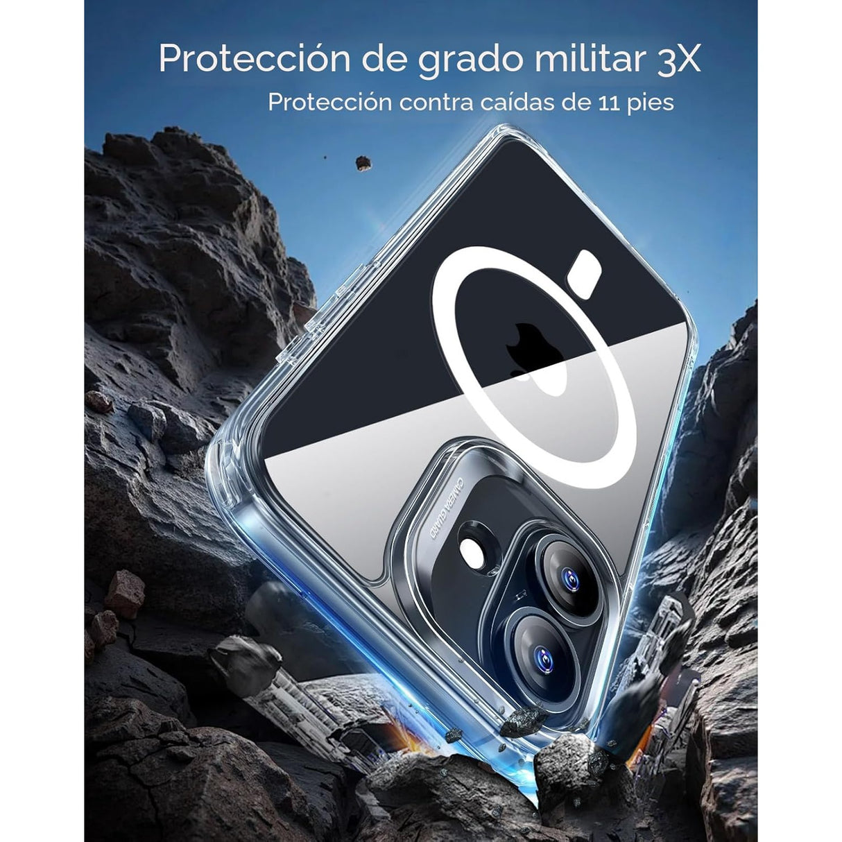 ESR iPhone 17 Classic Hybrid Magnetic Case con MagSafe y Control de Cámara Protección Grado Militar