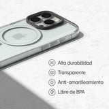RhinoShield Clear MagSafe Funda Transparente para iPhone 16 Pro, Antiamarilleo, Anti-Golpes Grado Militar