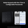 Aqara Smart Lock U100 Cerradura Apple Home Key, Teclado Táctil, Bluetooth, IP65 resistente a la intemperie, compatible con Alexa, Google, IFTTT, Matter