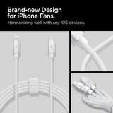 Spigen Cable Lightning a USB-C Certificado MFi de 2 metros para iPhone 8 al 14 Series, iPad, AirPods