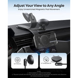 Anker Nano Wireless Car Charger MagSafe Qi2 15W con Adaptador y Cable para iPhone 12 al 17 Series