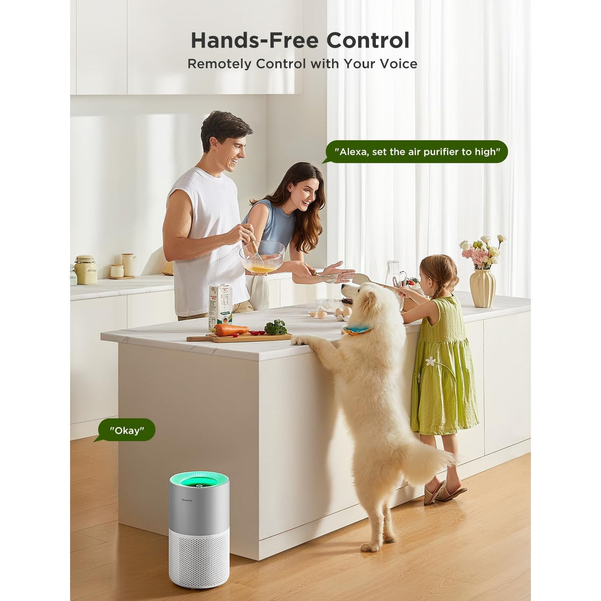 GoveeLife Smart Air Purifier 2 Pro con Sensor PM2.5, HEPA cubre hasta 108m²