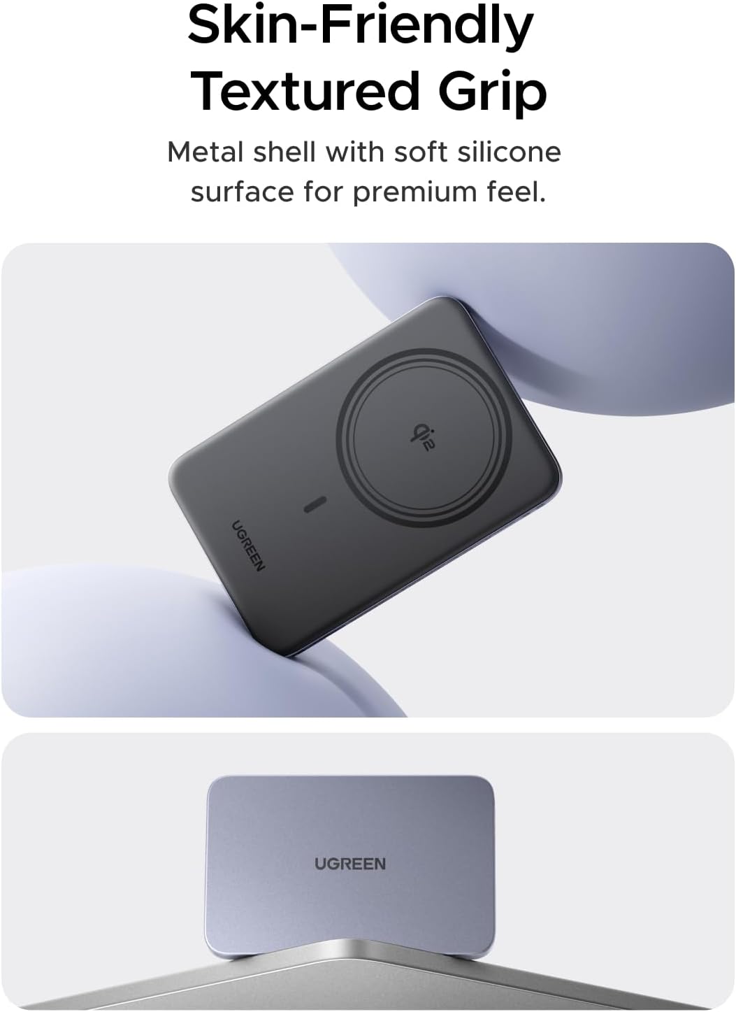 UGREEN MagFlow Air 5000mAh Power Bank MagSafe Qi2 15W Ultra Delgada para iPhone 18/17/16/15/14 Series