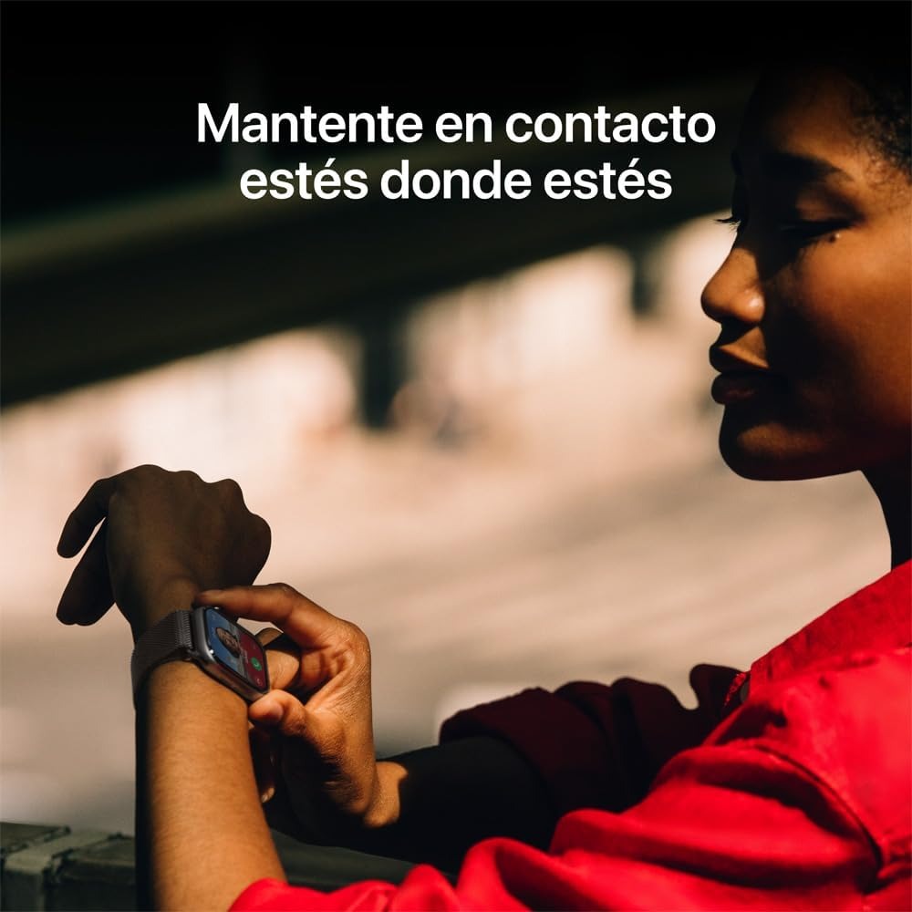 Apple Watch Series 11 GPS con Caja de Aluminio Jet Black de 46 mm y Correa Deportiva Negra M/L