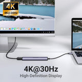 UGREEN Revodok 105 USB-C Hub 5 en 1 Adaptador 4K HDMI 100W Power Delivery, 3 Puertos USB, para MacBook, iPad, iPhone 15, Dell