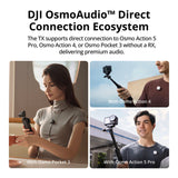 DJI Mic Mini (2 TX + 1 RX + estuche de carga) Sistema de 2 Micrófonos Inalámbricos Lavalier para iPhone / Cámara / Android