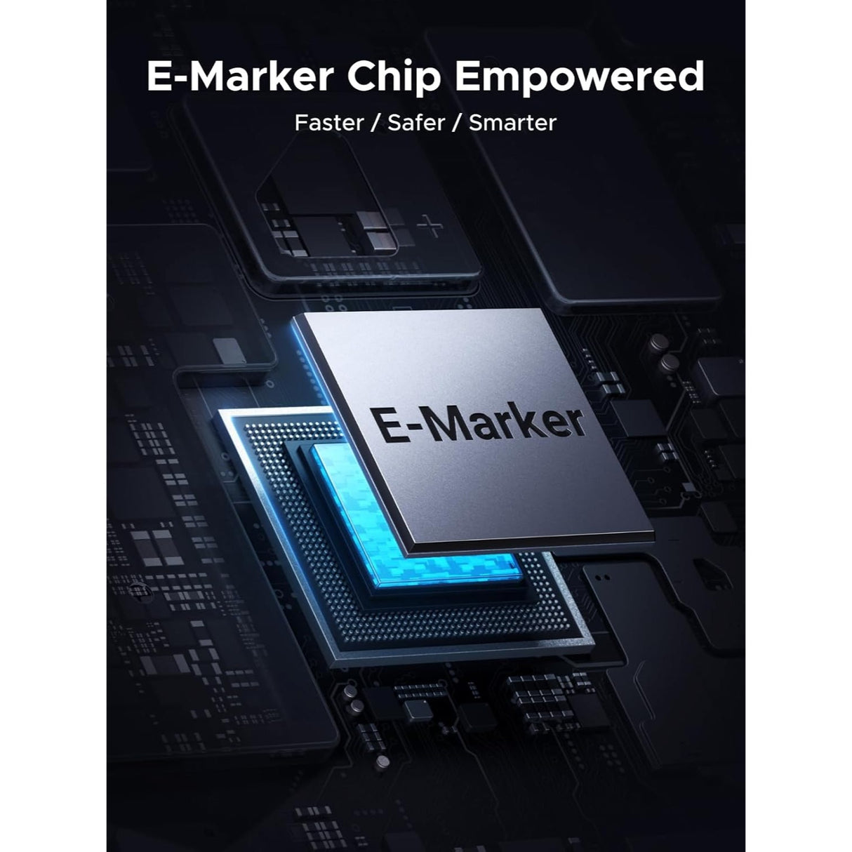 UGREEN 240W Cable USB-C a USB-C Carga Rápida con Pantalla para Monitoreo en Tiempo Real - 1 Metro