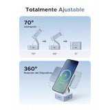 UGREEN Qi2 25W MagFlow 2 en 1 Cargador MagSafe Inalámbrico para iPhone 12 al 17 y AirPods