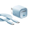 Anker 25W Cargador USB-C Plegable Carga Rápida - Pack con Cable