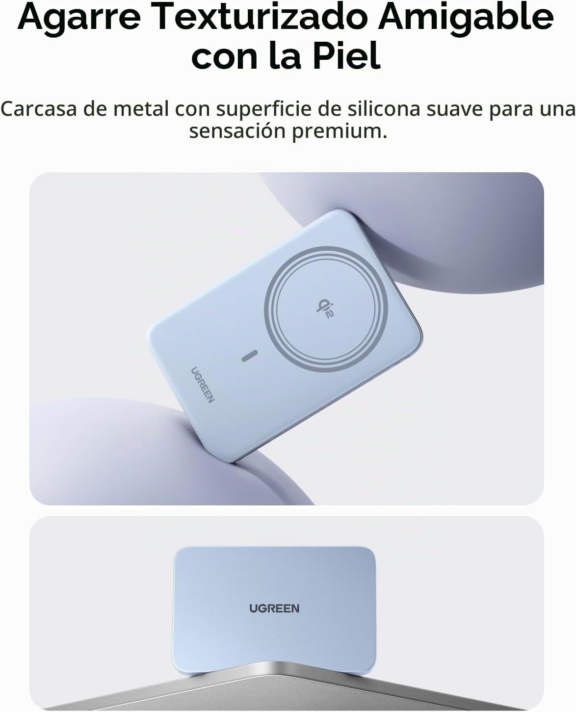 UGREEN MagFlow Air 5000mAh Power Bank MagSafe Qi2 15W Ultra Delgada para iPhone 18/17/16/15/14 Series