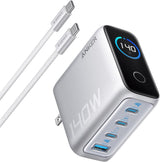 Anker Cargador GaN 140W USB-C 4 Puertos con Pantalla