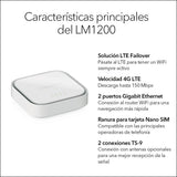 Netgear LM1200 Módem 4G LTE de Respaldo para Internet Failover Ethernet Gigabit