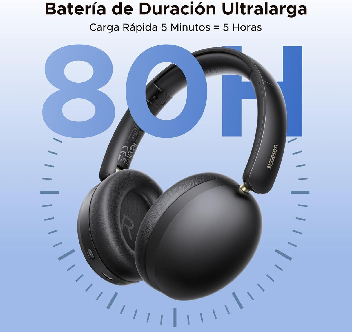 UGREEN Studio Max2 audifonos negro - uso
